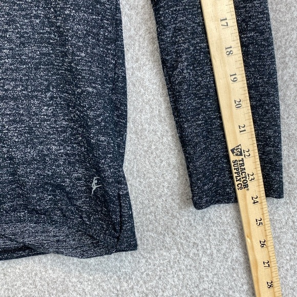 Capezio dance top wrap style long sleeve open back heathered black XS balletcore - Picture 4 of 9